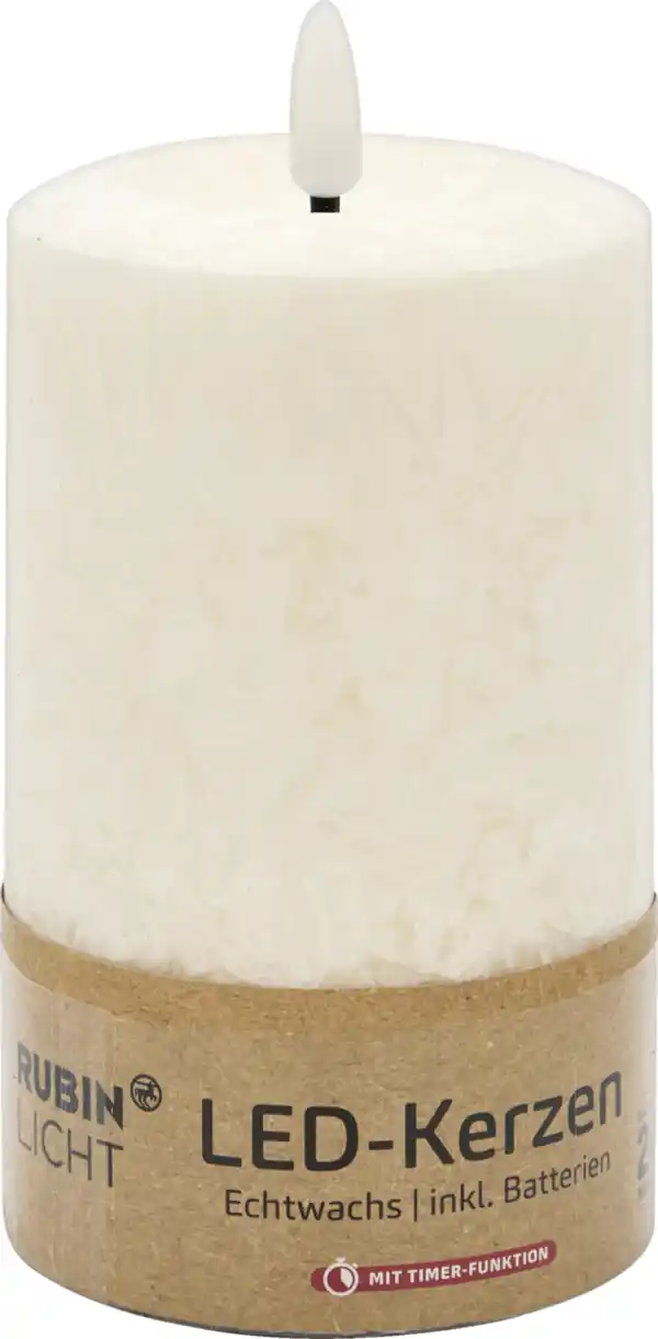 Bild 1 von RUBIN LICHT LED-Kerze, 12,5 cm, beige