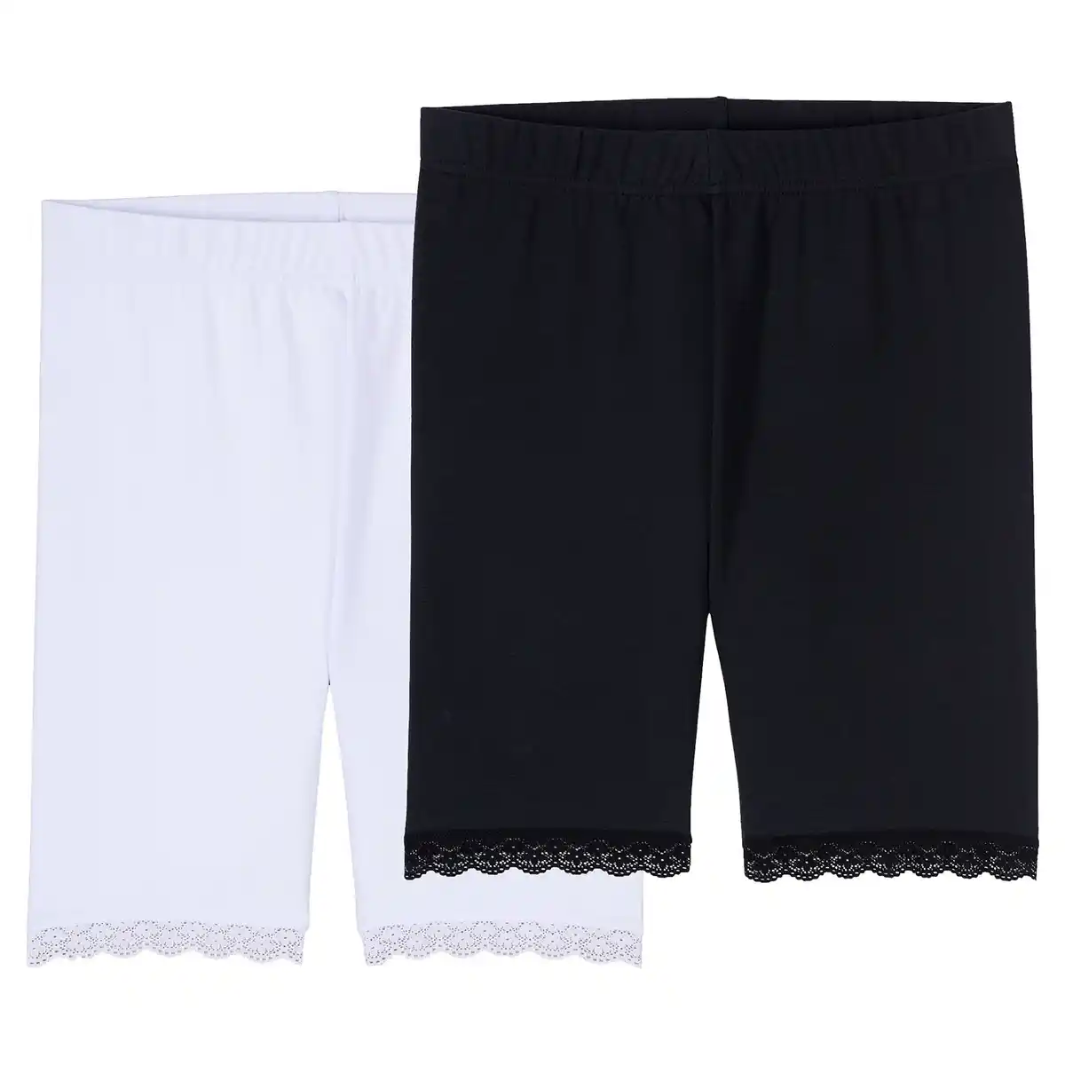 Bild 1 von UP2FASHION BASICS D Radler Capri Leggings Spitze 2er - Radfahren