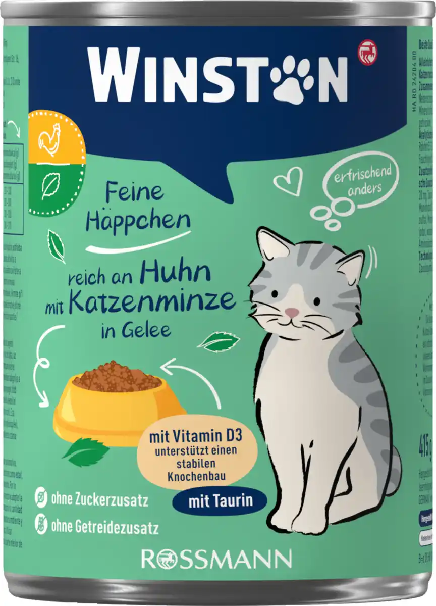 Bild 1 von Winston Menü reich an Huhn mit Katzenminze, 400 g