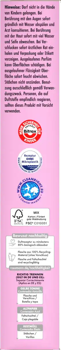 Bild 3 von domol Perfume & Style Raumduft Mandelblüte & Jasmin Nachfüllpack, 90 ml