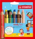 Bild 1 von STABILO 6er Set Woody 3in1 Multitalent-Stifte