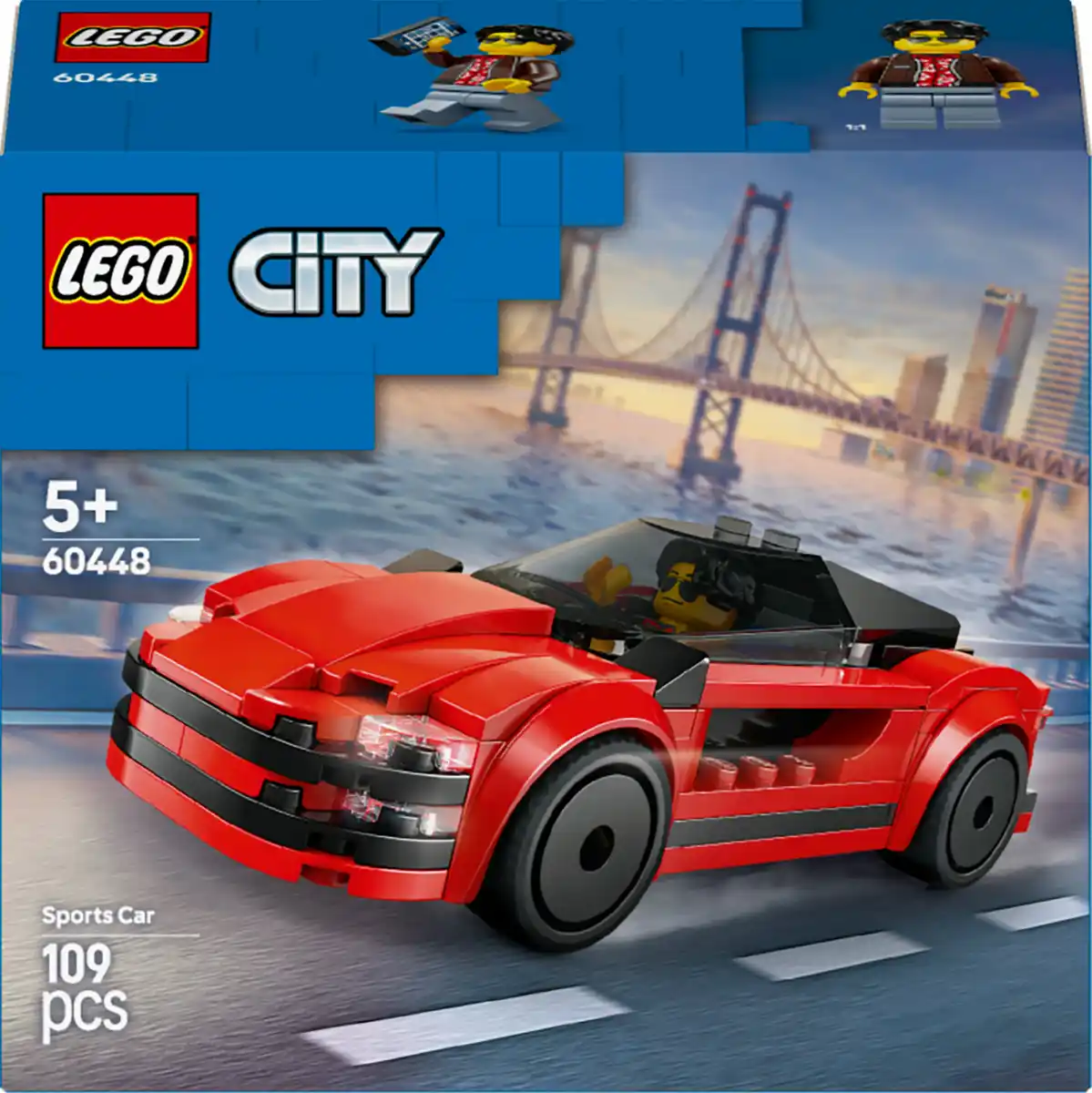 Bild 1 von LEGO CITY 60448 Roter Sportwagen
