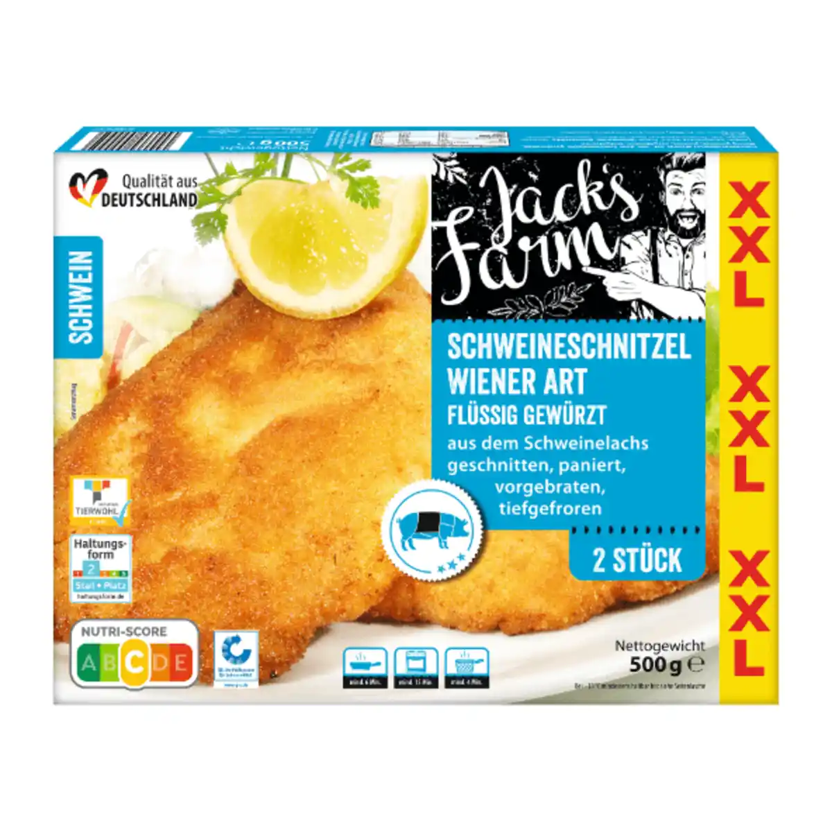 Bild 1 von JACK’S FARM XXL-Schweineschnitzel Wiener Art 500g