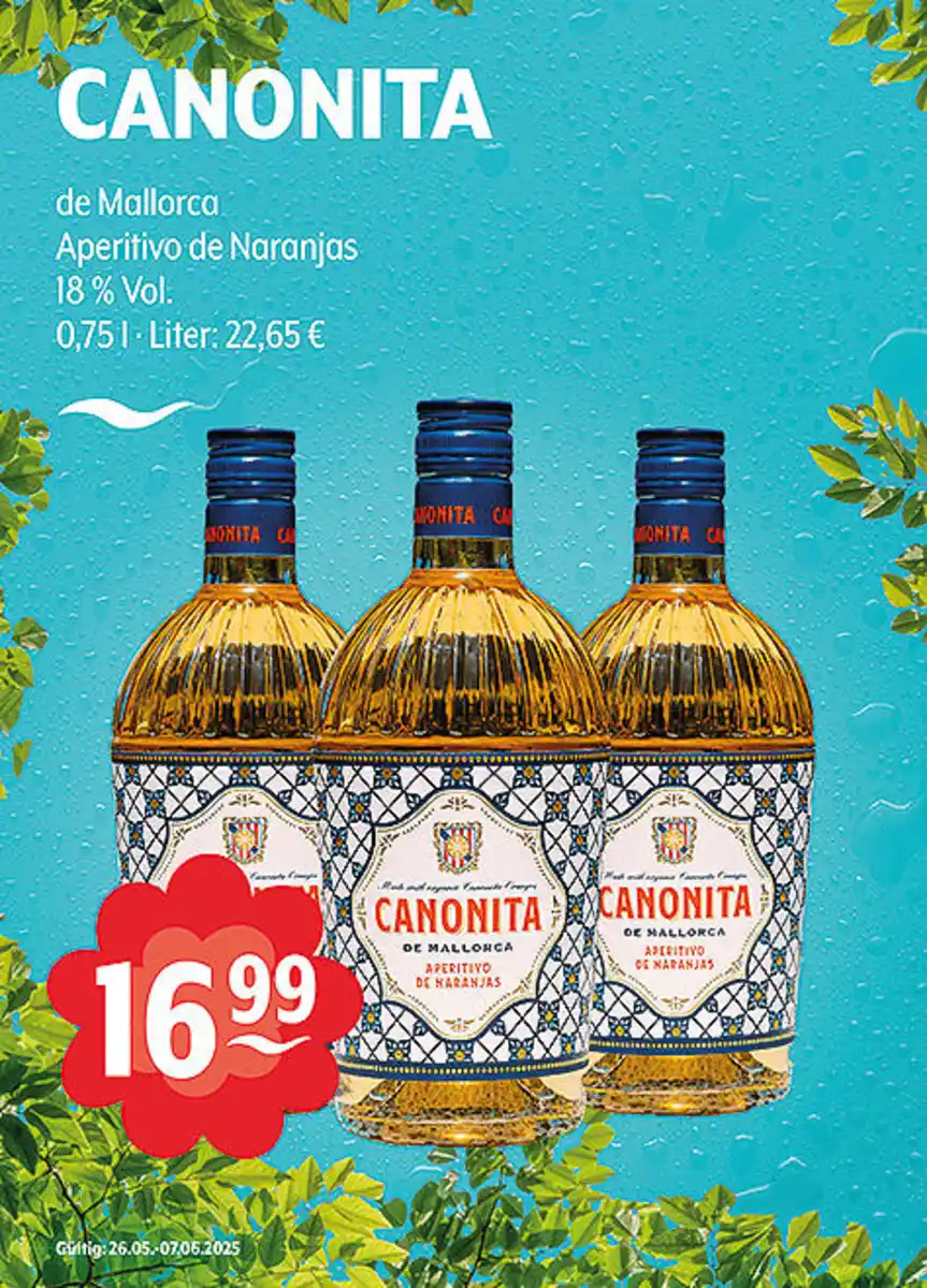 Bild 1 von CANONITA de Mallorca Aperitivo de Naranjas 18 % Vol.