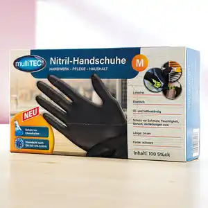 Multitec Puderfreie Nitril-Handschuhe 100er