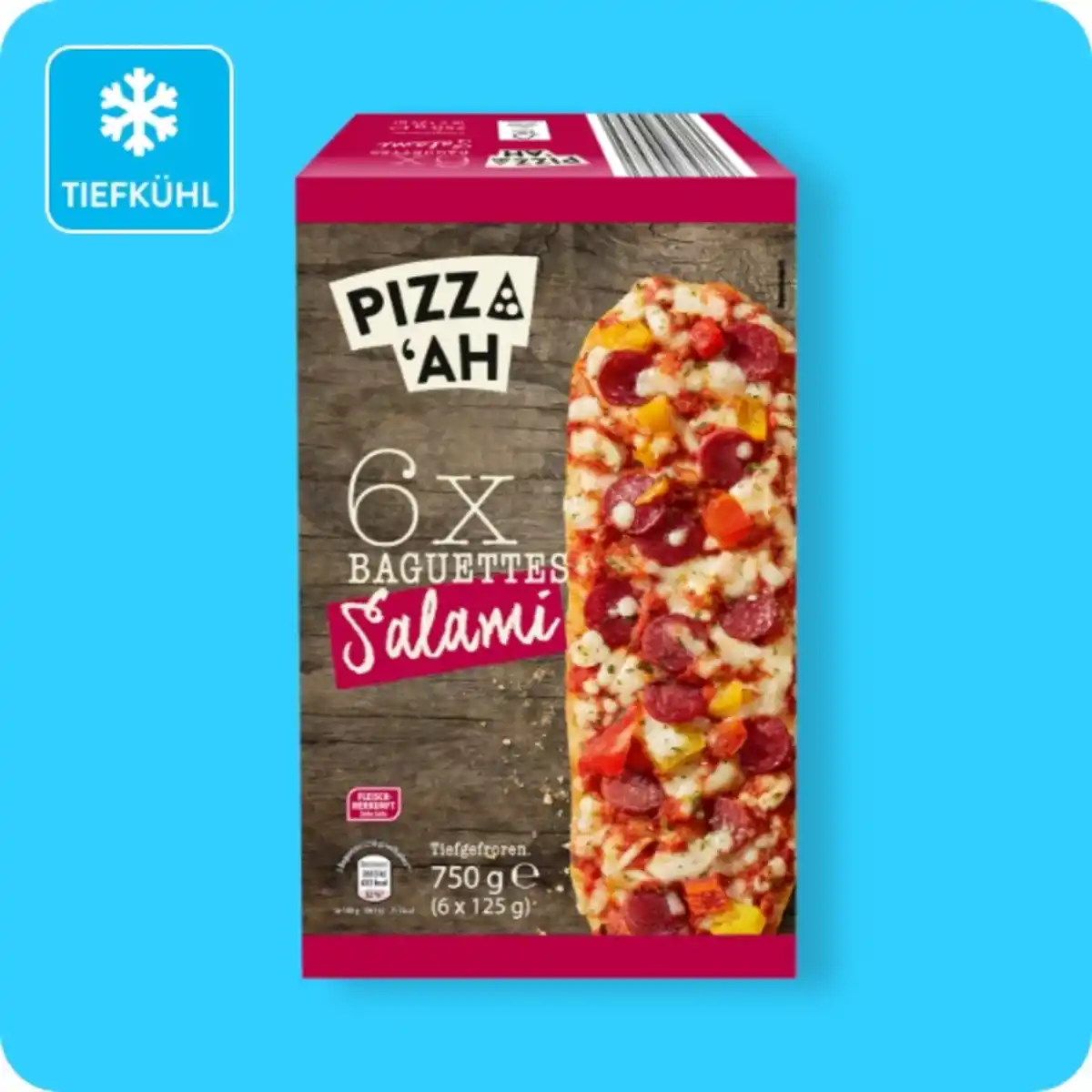 Bild 1 von PIZZ'AH Baguettes, Verschiedene Sorten (einige vegetarisch)