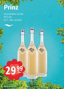 Prinz verschiedene Sorten 41 % Vol.