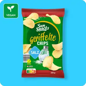 SUN SNACKS Riffel-Chips, Verschiedene Sorten