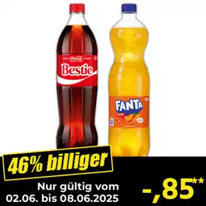 Coca-Cola/ Fanta/ Sprite/ MezzoMix Erfrischungsgetränk