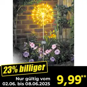 I-Glow LED-Solar-Leuchte "Pusteblume"