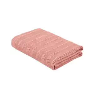 Sommerdecke mit Leinen, rosa