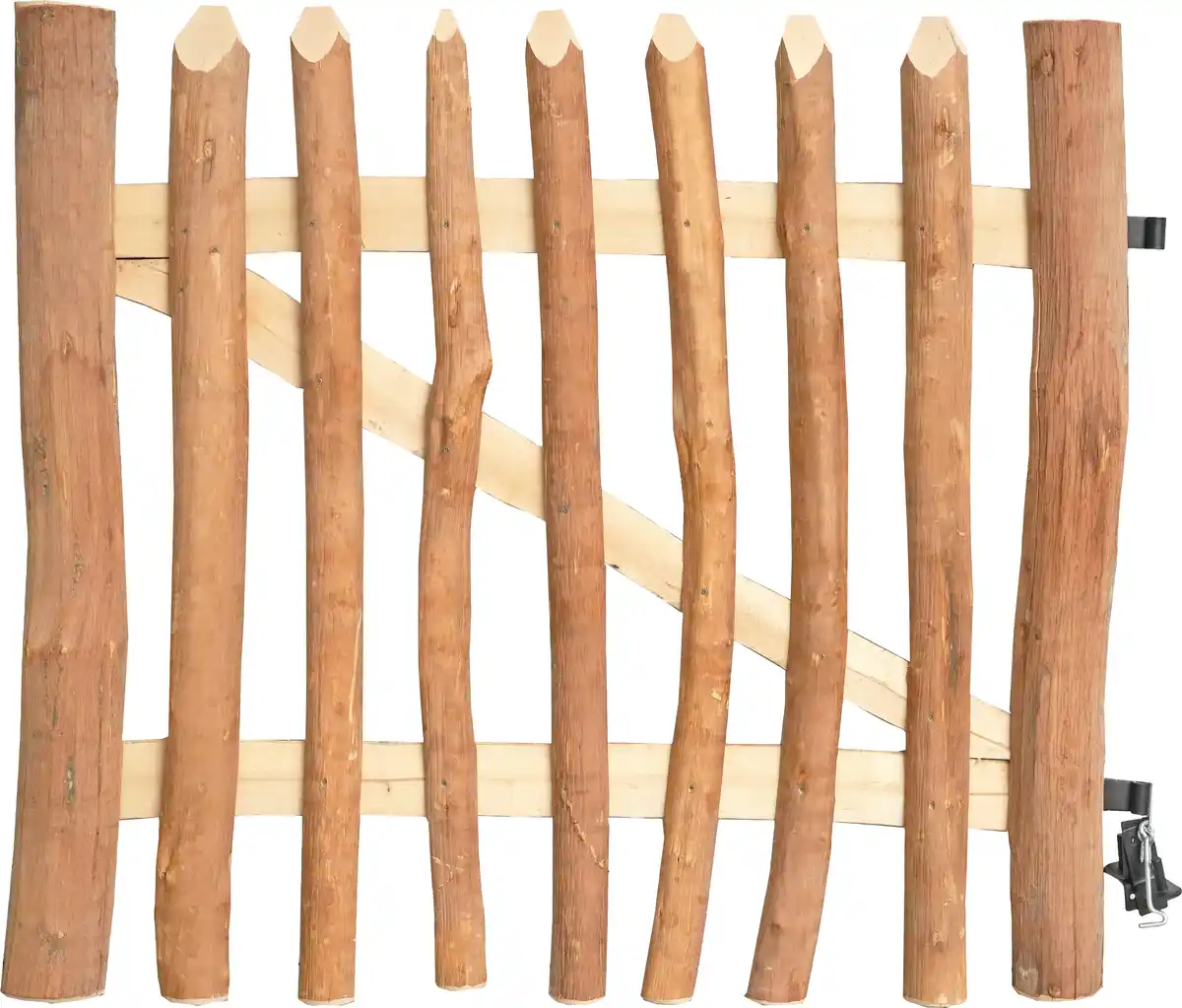 Bild 1 von Staketenzauntor Haselnuss 100 x 90 cm inkl. Beschlag