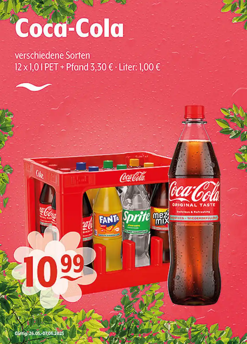 Bild 1 von Coca-Cola verschiedene Sorten