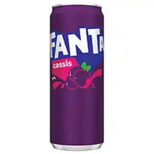 Fanta Cassis - Erfrischungsgetränk mit Johannisbeergeschmack