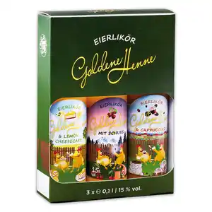 Goldene Henne Eierlikör Geschenkpackung