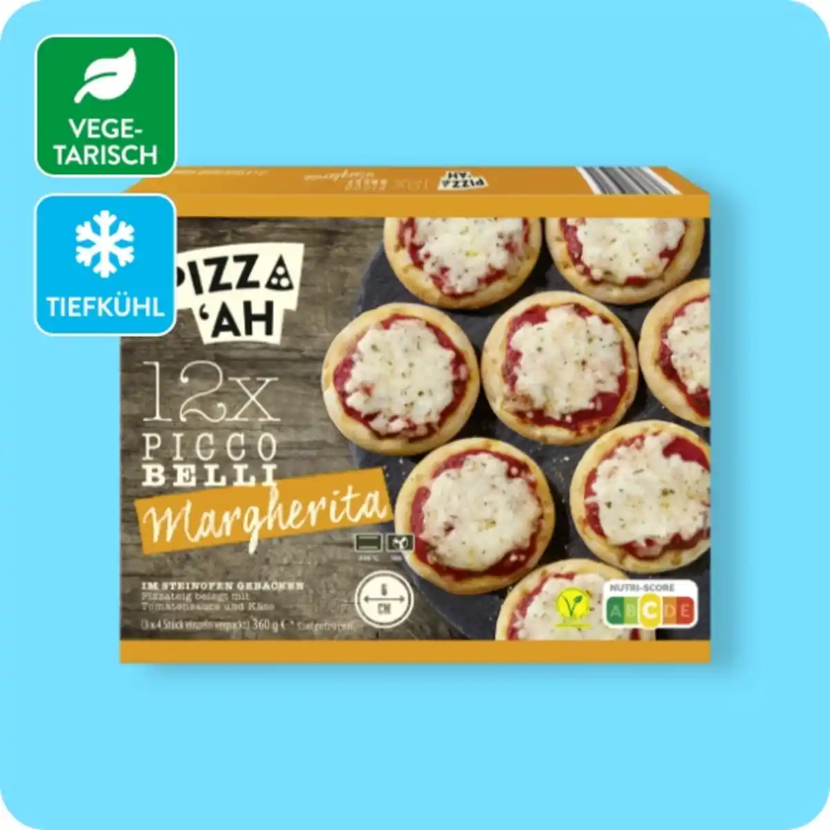 Bild 1 von PIZZ'AH Picco Belli, Verschiedene Sorten (einige vegetarisch)