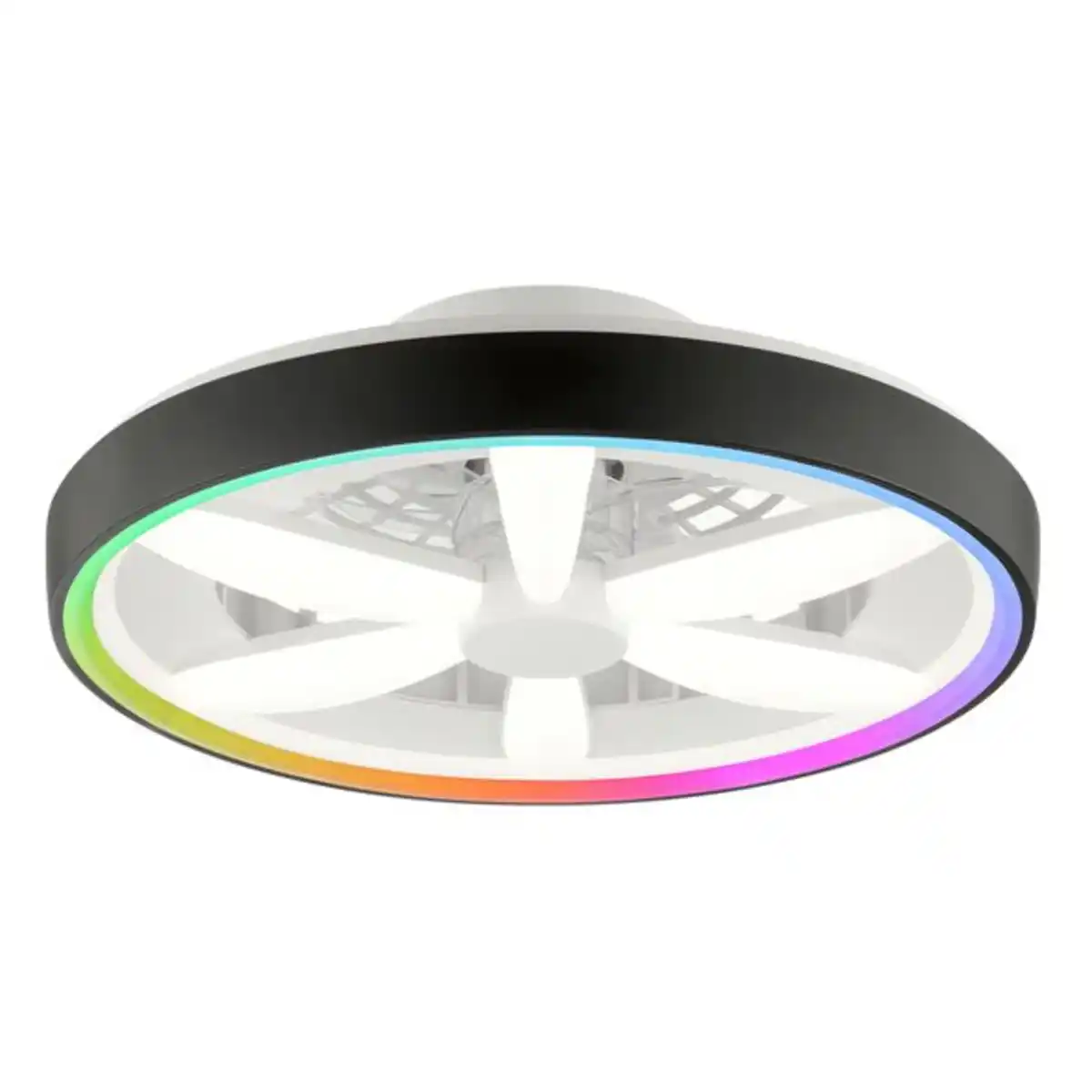 Bild 1 von LED-Ventilator-Deckenleuchte Gaiano, schwarz – Energieeffizienzklasse E