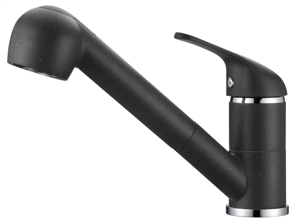 Bild 1 von Primaster Küchenarmatur Hamm Granit schwarz mit Handbrause