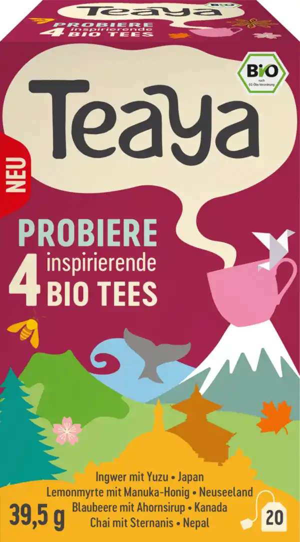 Bild 1 von Teaya Tee Probierbox 4 Sorten (20 Beutel)