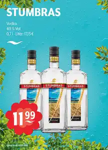 STUMBRAS Vodka 40 % Vol.