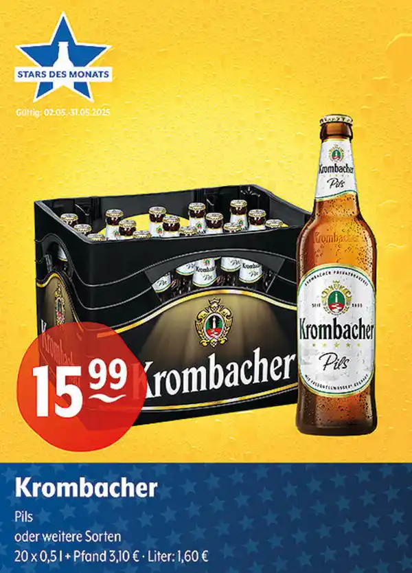 Bild 1 von Krombacher Pils oder weitere Sorten
