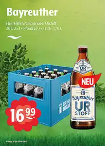 Bayreuther Hell, Hefe-Weißbier oder Urstoff