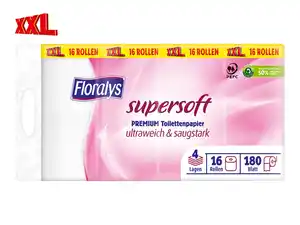 Floralys Supersoft Premium Toilettenpapier XXL