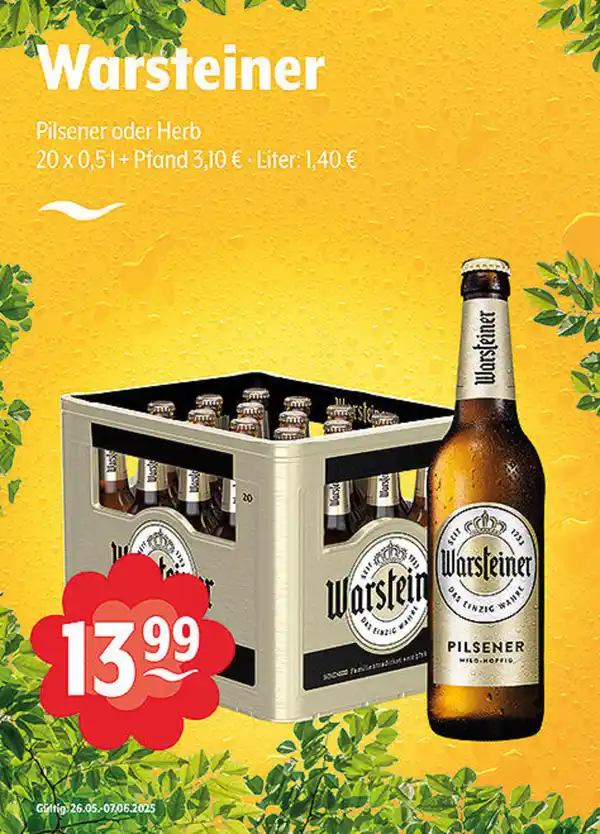 Bild 1 von Warsteiner Pilsener oder Hell