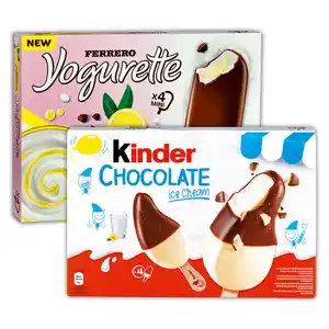 Ferrero Kinder Schokolade Eis / Yogurette Eis
