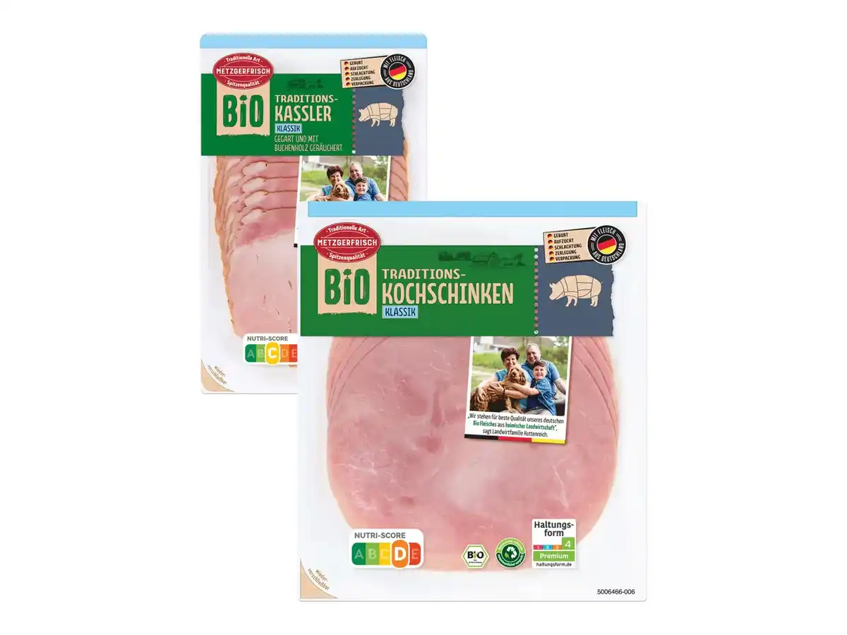 Bild 1 von Metzgerfrisch Bio Traditions-Kochschinken/-Kassler,  100 g