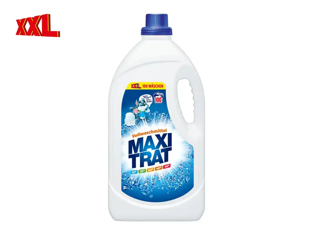 Bild 1 von Maxitrat Waschmittel flüssig XXL,  100 Waschladungen
