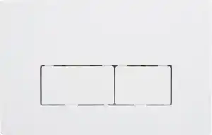 Wisa Betätigungsplatte Basic Square weiß, Bedienung von vorne