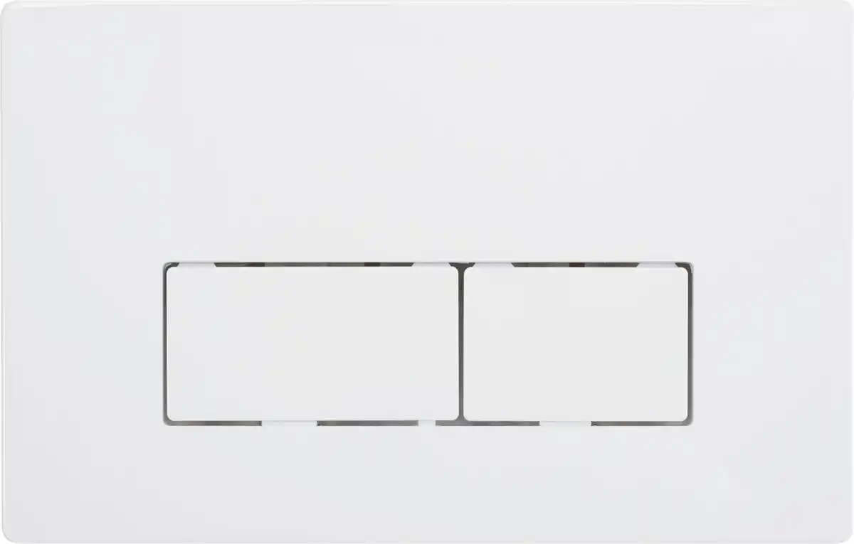 Bild 1 von Wisa Betätigungsplatte Basic Square  weiß, Bedienung von vorne