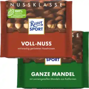 Ritter Sport Schokolade Nuss- oder Kakao-Klasse