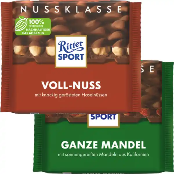 Bild 1 von Ritter Sport Schokolade Nuss- oder Kakao-Klasse