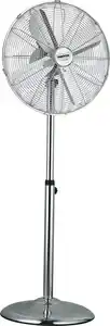 Primaster Standventilator Retro 45 x 40 x 125 cm, verchromt