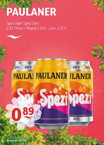 PAULANER Spezi oder Spezi Zero