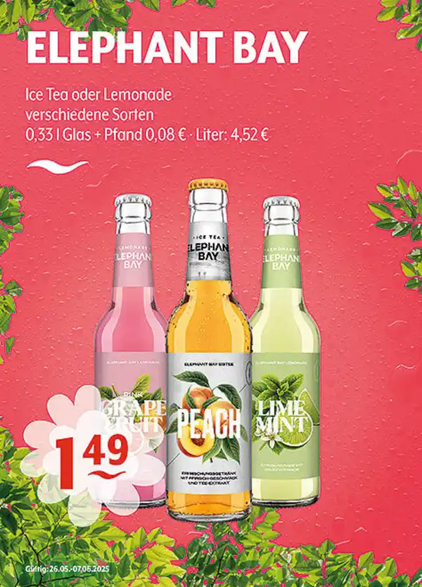 Bild 1 von ELEPHANT BAY Ice Tea oder Lemonade verschiedene Sorten