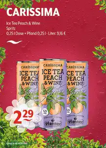 CARISSIMA Ice Tea Peach & Wine Spritz