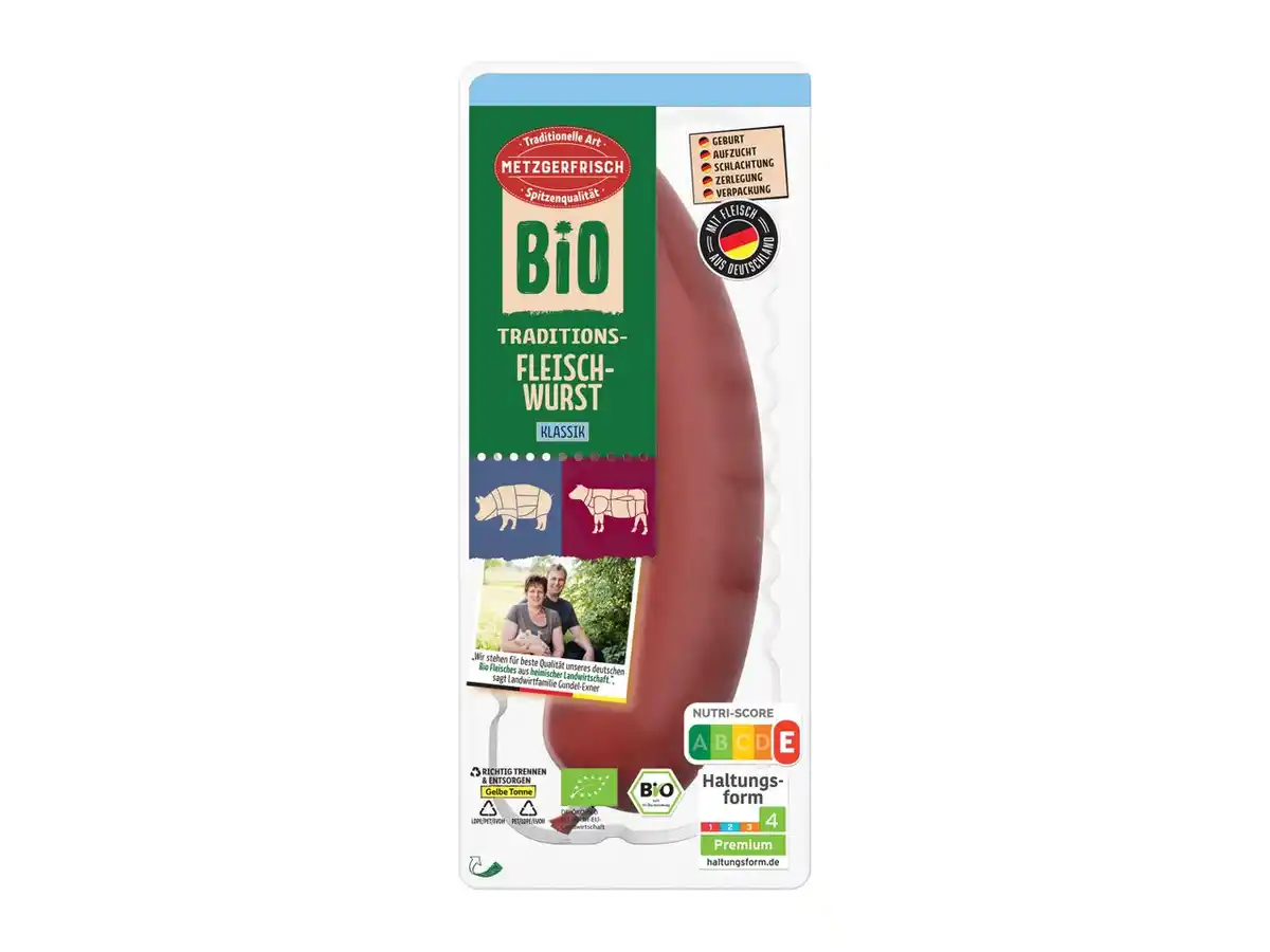 Bild 1 von Metzgerfrisch Bio Traditions-Fleischwurst,  250 g