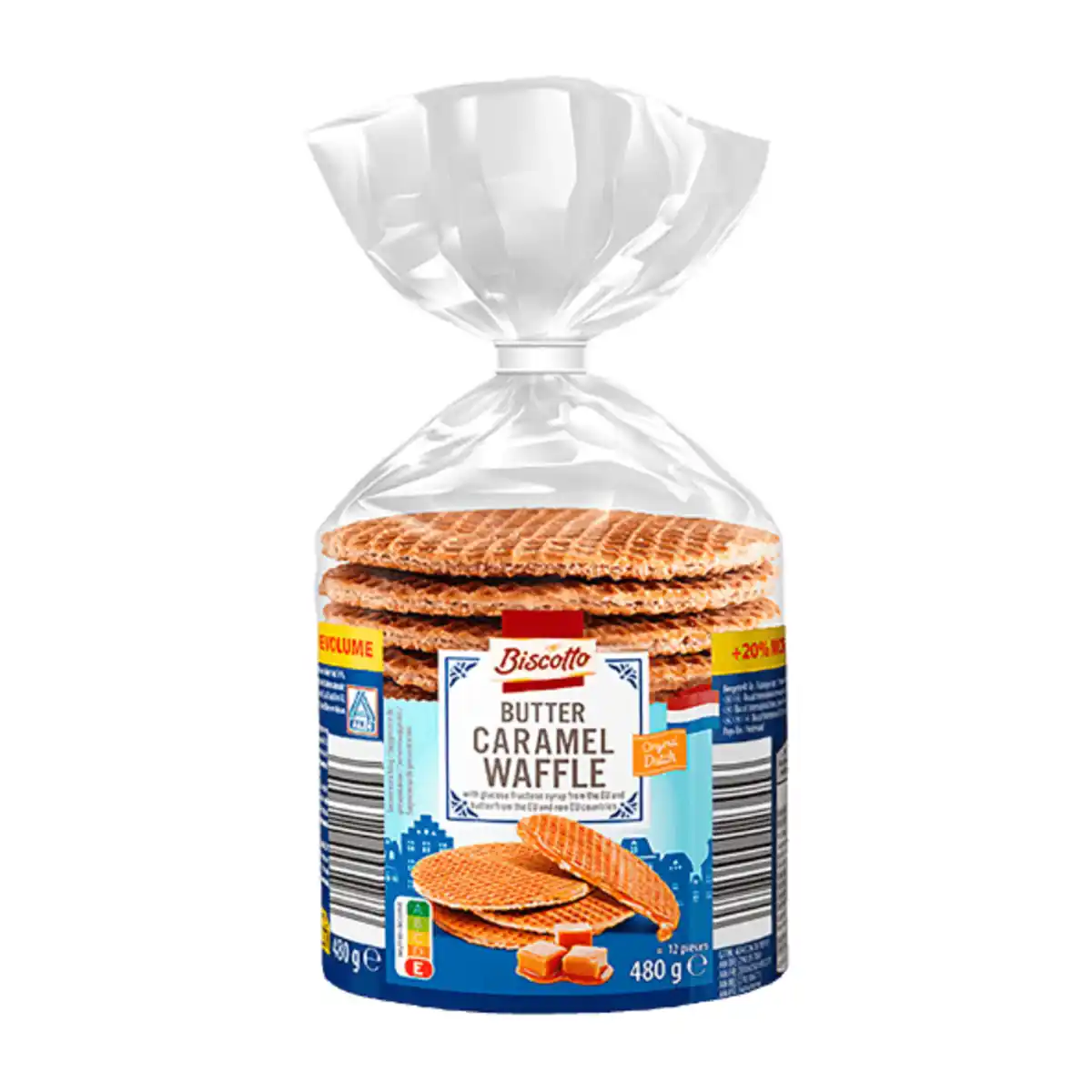 Bild 1 von BISCOTTO Karamellwaffeln XXL 480g