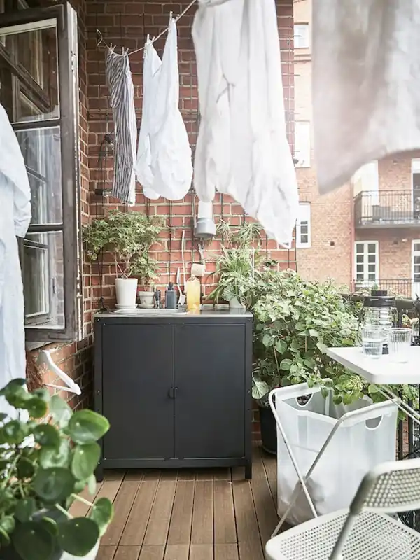 Bild 4 von GRILLSKÄR Tür/Seiten/Rückwand, schwarz/Edelstahl für draußen