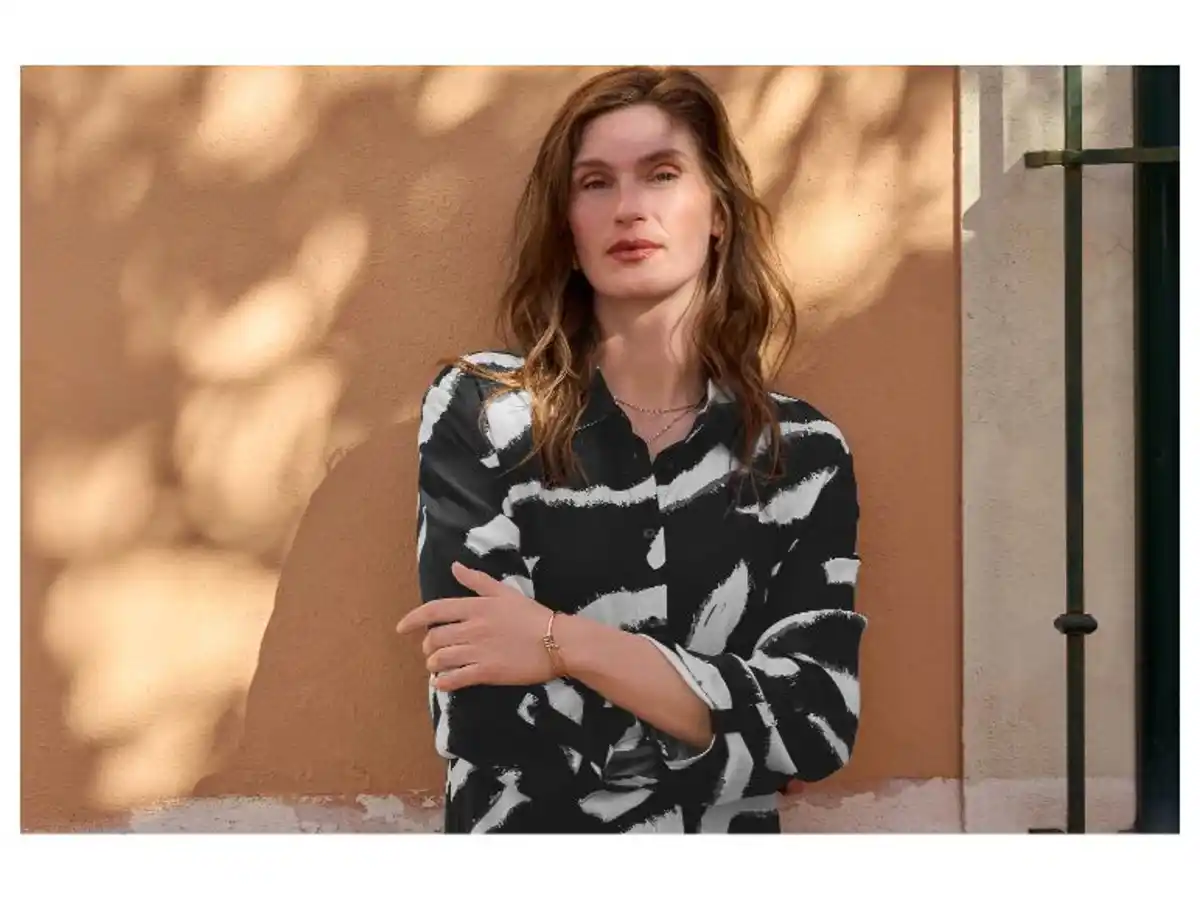 Bild 3 von esmara® Damen Blusenkleid, mit Krempelfunktion