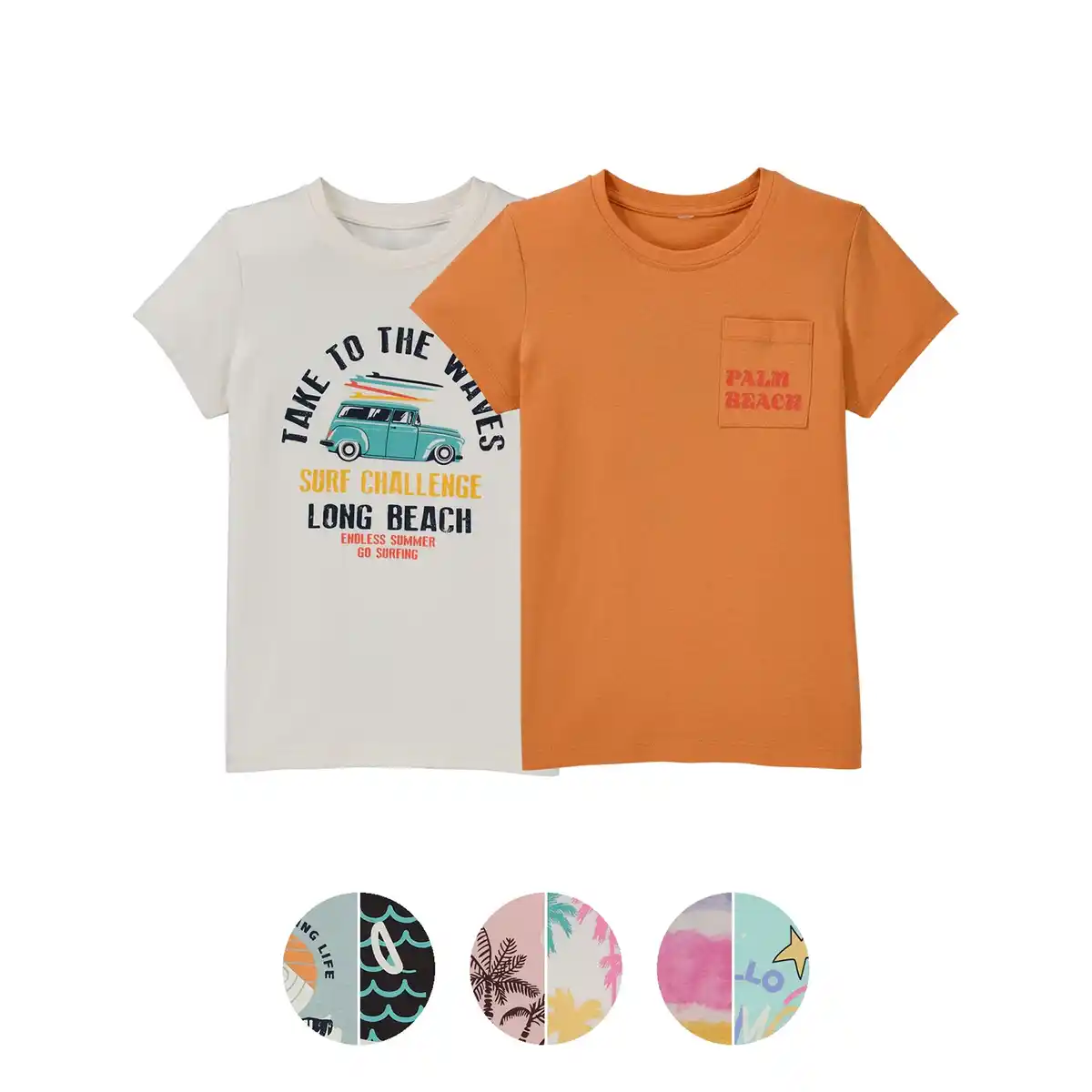 Bild 1 von LILY & DAN Kleinkinder-/Kinder Sommer T-Shirt 2er-Pack