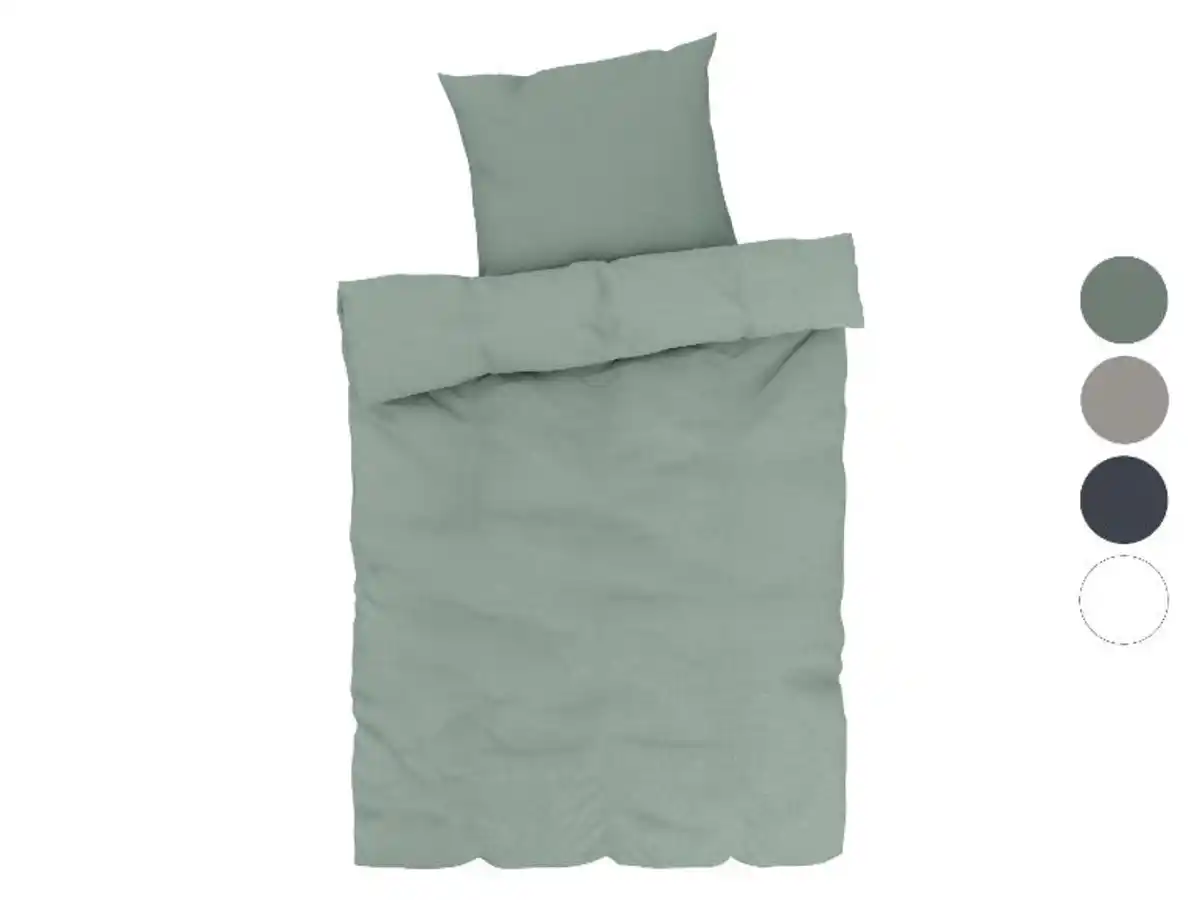 Bild 1 von LIVARNO home Baumwoll-Leinen-Bettwäsche, 155 x 220 cm