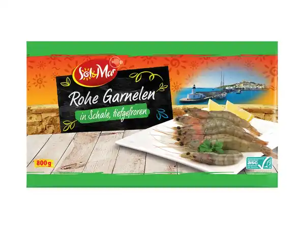 Bild 1 von Sol & Mar ASC Rohe Garnelen,  800 g