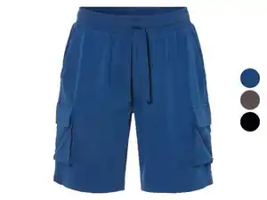 LIVERGY® Herren Cargo-Sweatshorts, mit seitlichen Eingrifftaschen