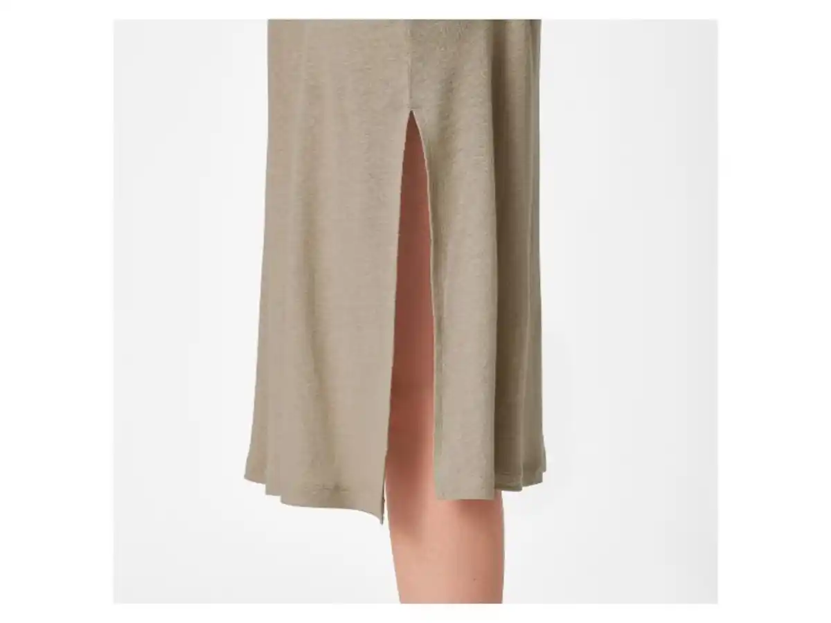 Bild 3 von esmara® Damen Leinenkleid in Midilänge, mit Viskose