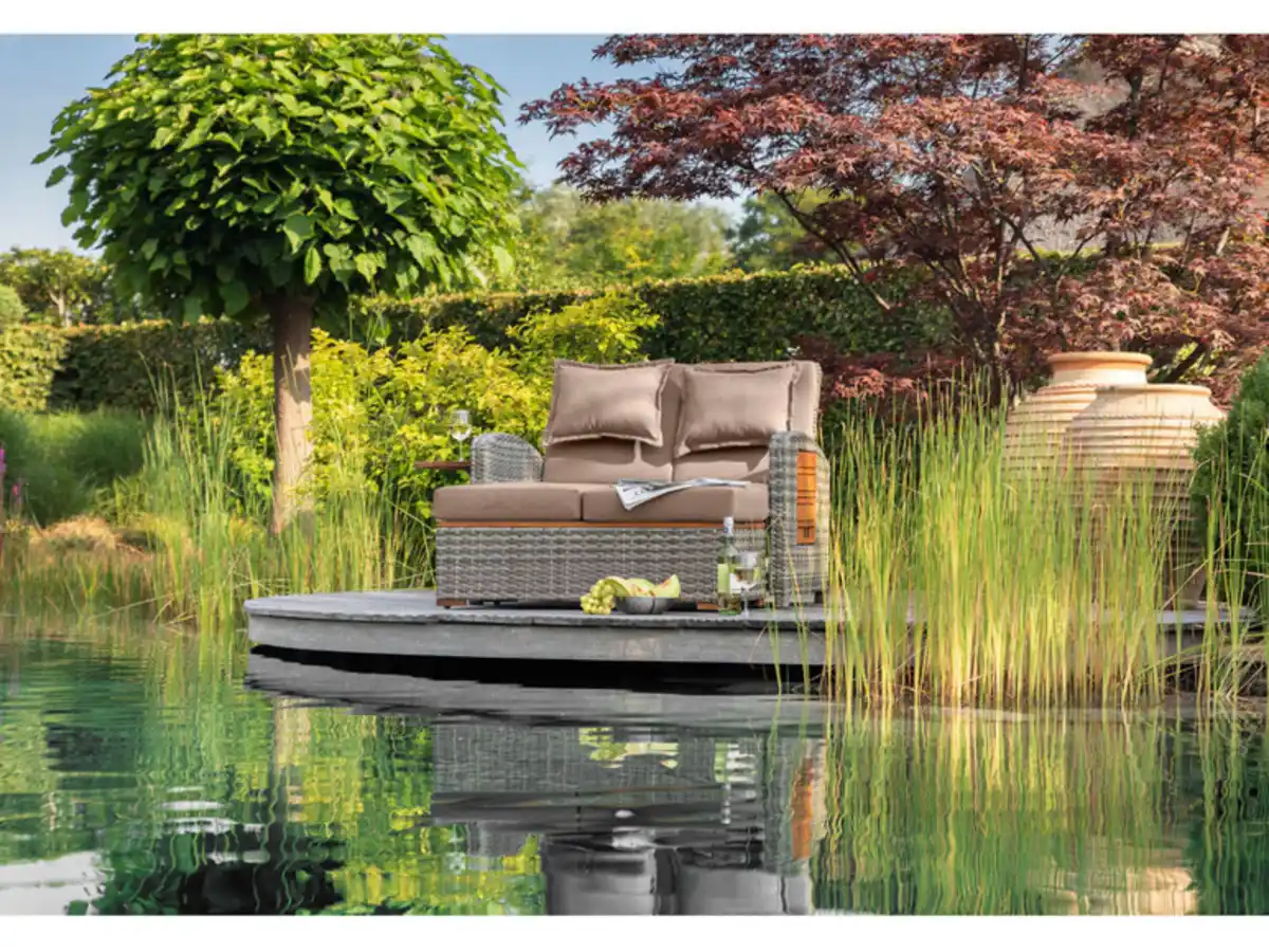 Bild 2 von Greemotion Sonnenliege »Bahia Style«, mit Klapptisch, grau