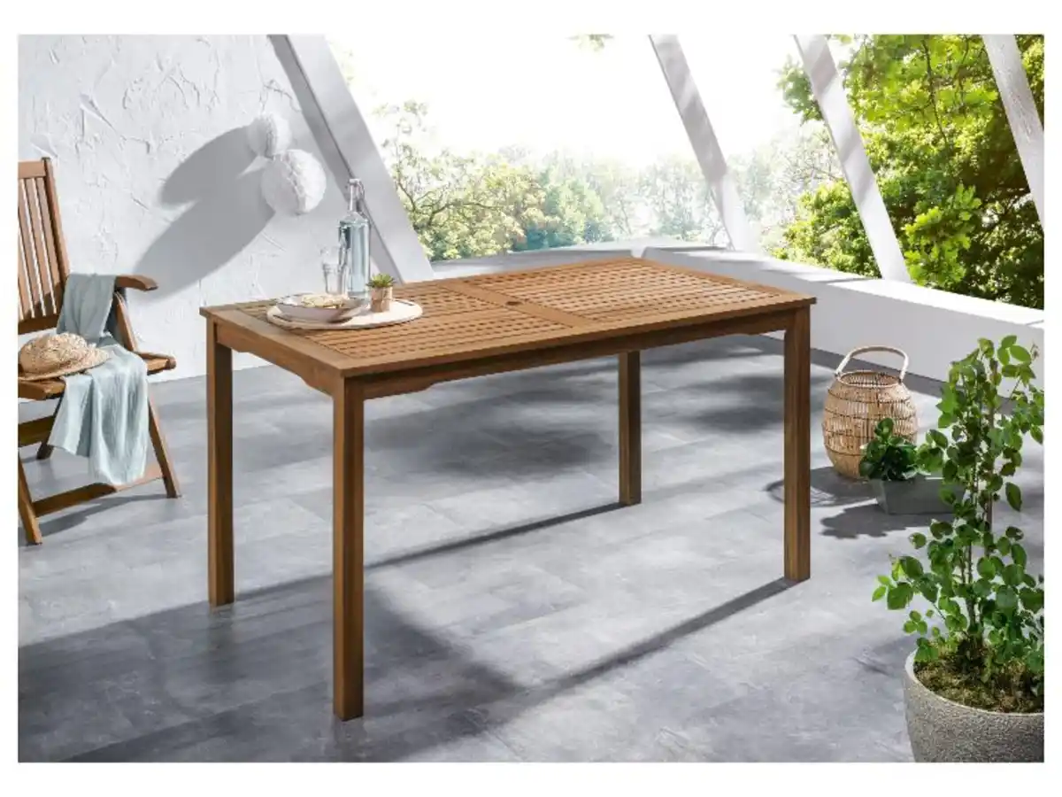 Bild 2 von LIVARNO home Gartentisch »Sevilla«, aus ölgebeiztem Akazienholz
